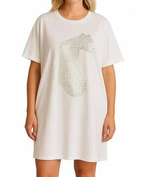 NEW Z&L EUROPE fierce shirt dress in white